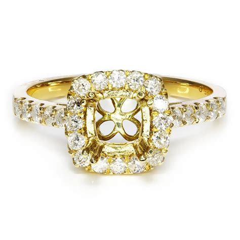 half mounted diamond ring